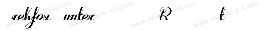 Trekfox Hunter DEMO VERSION Italic字体转换